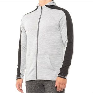 🆕🕷Spyder Full-Zip Hooded Jacket Gray & Black Sz Medium